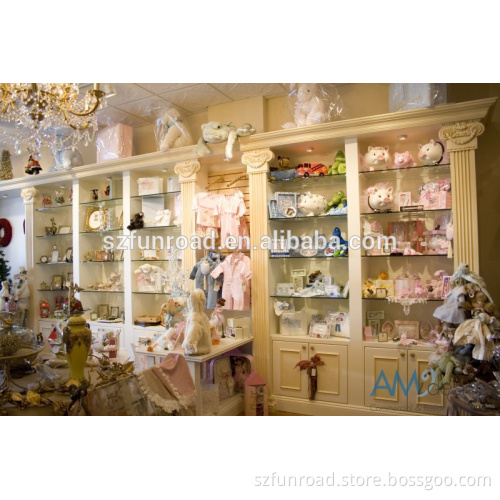 Modern Gift wooden shop display shelves/display showcase